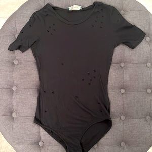 Distressed Bodysuit